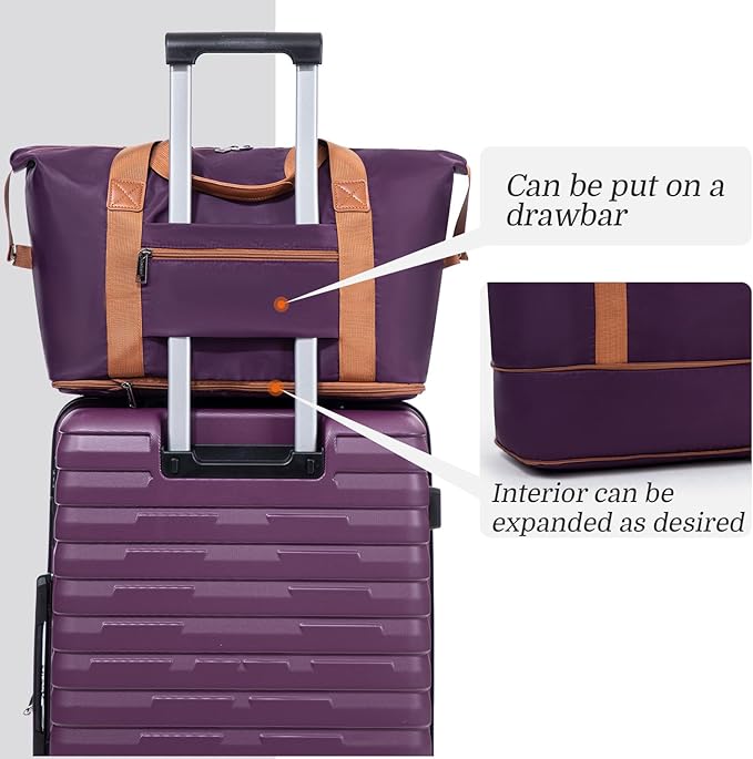 Luggage Sets 5 Piece Suitcases with Wheels, Suitcase Set ABS Hard Case Luggage with Spinner Wheels Durable Travel Luggage