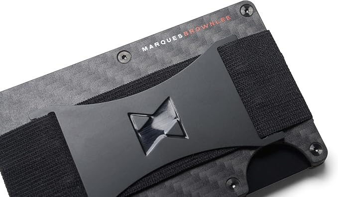 Ridge Wallet for Men - Slim Minimalist Compact Wallet and Card Holder, RFID Protected Front Pocket Wallets for Men with Integrated Cash Strap