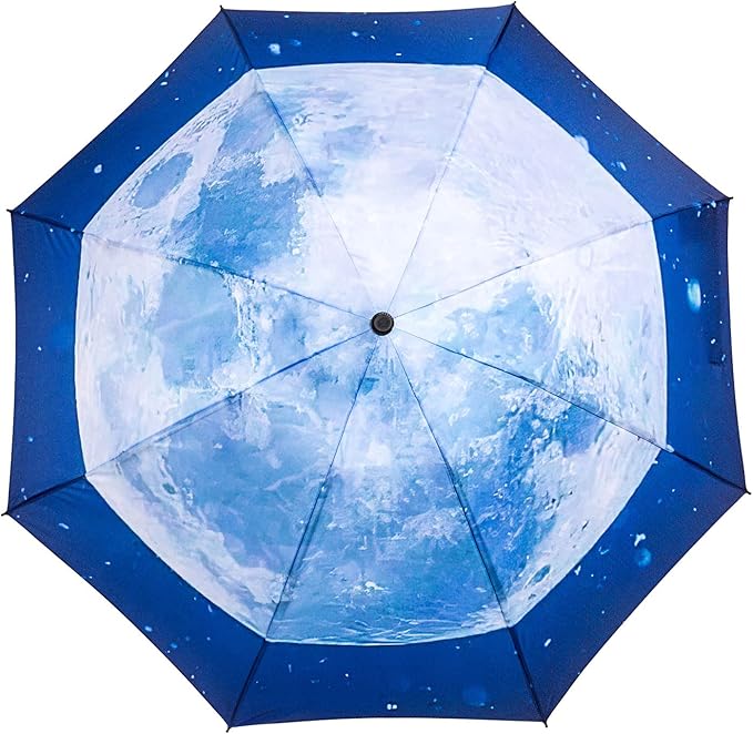 LANBRELLA Compact Reverse Folding Umbrella Auto Windproof Travel Umbrella