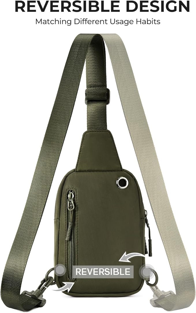 CHOLISS Small Sling Bag for Women and Men, Crossbody Bags Trendy Fanny Packs Chest Bag with Extended Strap