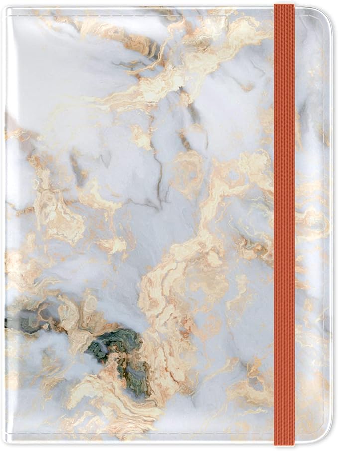 Passport Holder for Travel Essentials, Passport Wallet Cover Case for Travel Must Haves Accessories, Passport Book Holders for Women and Men, White Marble
