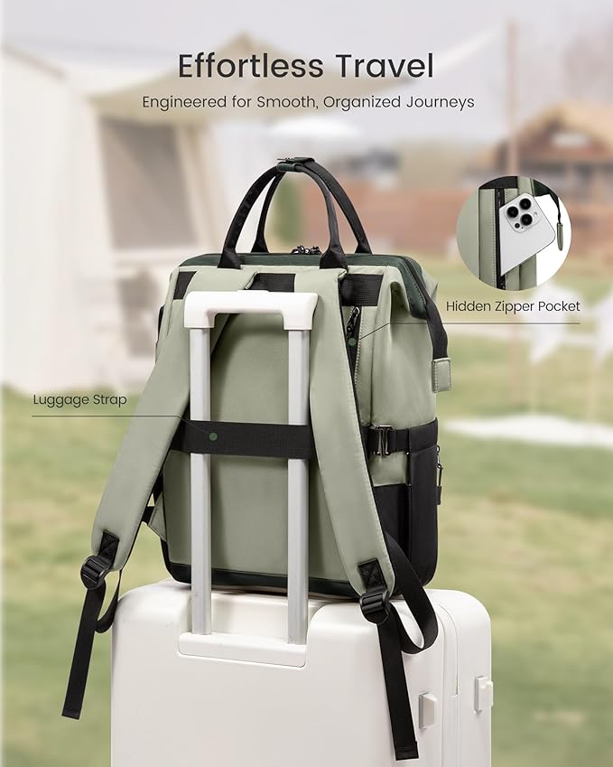 LOVEVOOK Laptop Backpack for Women, 15.6 Inch Travel Backpack for Work College Business, Water Resistant Teacher Nurse Bag with Large Capacity, School Bookbag Bags Cute Daypack for Woman Girls