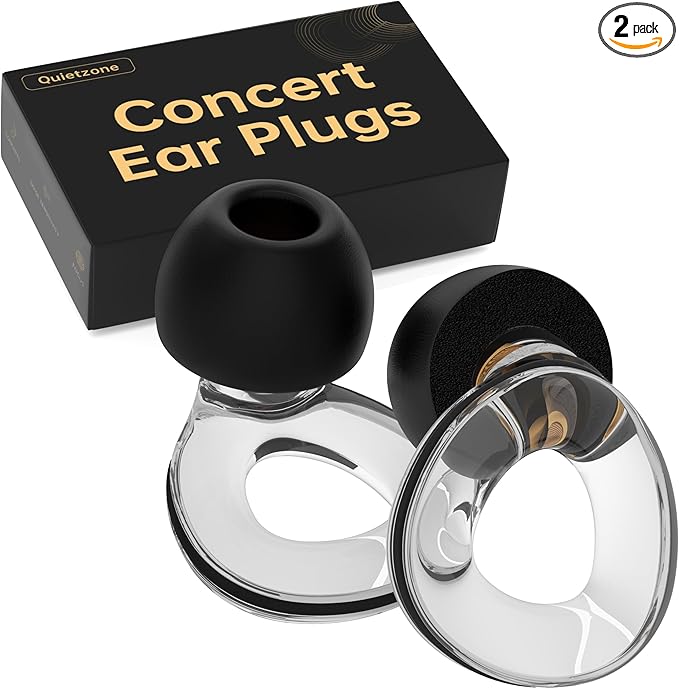 Concert Ear Plugs, 𝟐𝟎𝟐𝟔 𝐔𝐩𝐠𝐫𝐚𝐝𝐞 High Fidelity Hearing Protection for Rave、Festival、Musicians、Travel, Comfortable Silicone EarPlugs for Concerts、Work,30 dB Noise Reduction Gifts for Everyone