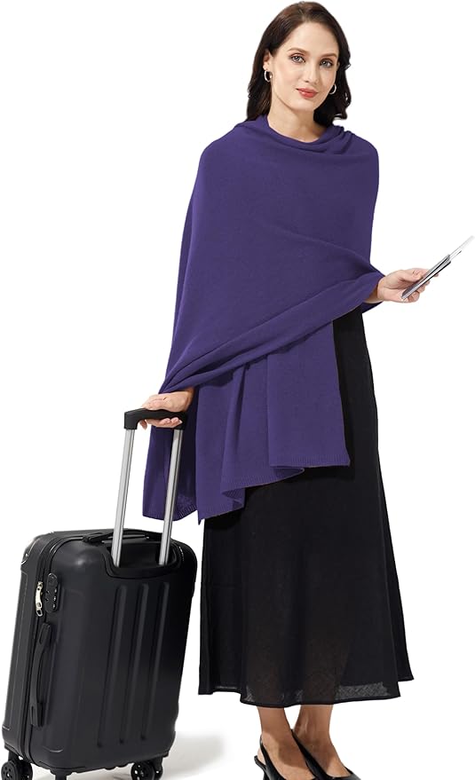 Soft Cashmere Blend Wrap Chic Scarf Stole for Women Wayfarer Travel Extra Large 87"x28"