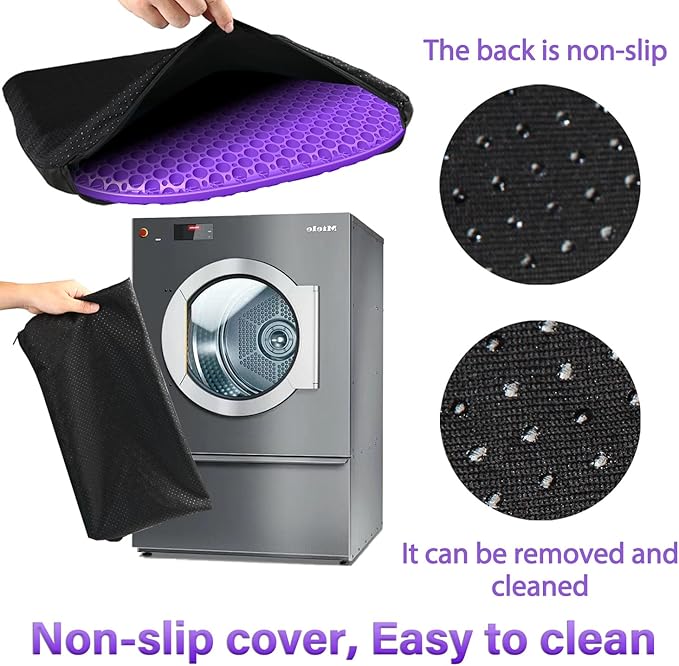 Large Gel Seat Cushion for Long Sitting with Non-Slip Cover, Soft & Breathable, Seat Cushion for Chair, Car, Office, Desk Chair, Wheelchair (18" x 17")