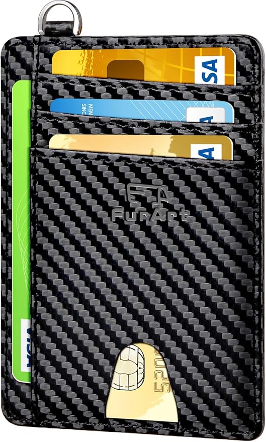 FurArt Slim Minimalist Wallet, Front Pocket Wallets, RFID Blocking, Credit Card Holder for Men