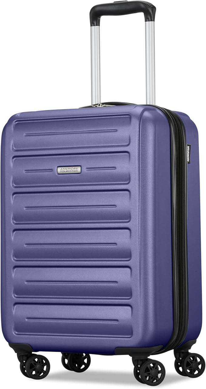 American Tourister Westridge Hardside Luggage Set with Spinner Wheels, Dusk Purple, Carry-On