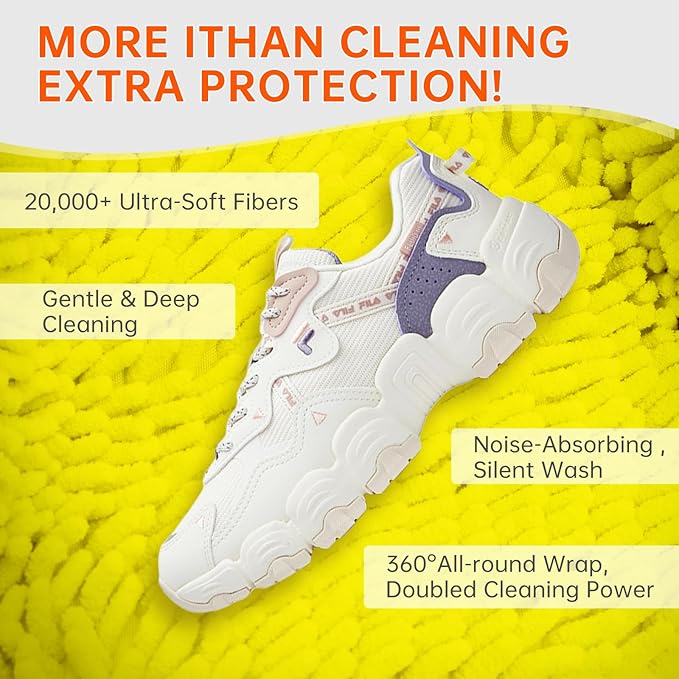 2PCS Shoe Washing Machine Bgs,Laundry Shoe Bags for Washer and Dryer, Reusable and Durable Zipper Sneaker Shoe Washing Bag, Tennis Shoe Cleaning Bag for All Shoe Types (Yellow)