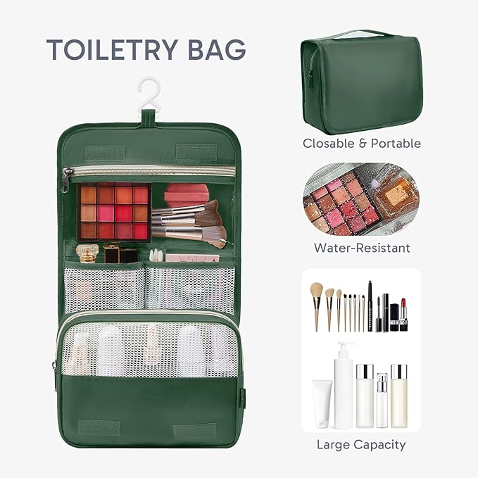 10 Set Packing Cubes for Travel, Gifts for Women Mom,Anti-Tearing Suitcase Organizer for Luggage with Shoe & Hanging Toiletry Bag,OlarHike Vacation Essentials & Accessories for Cruise Ship