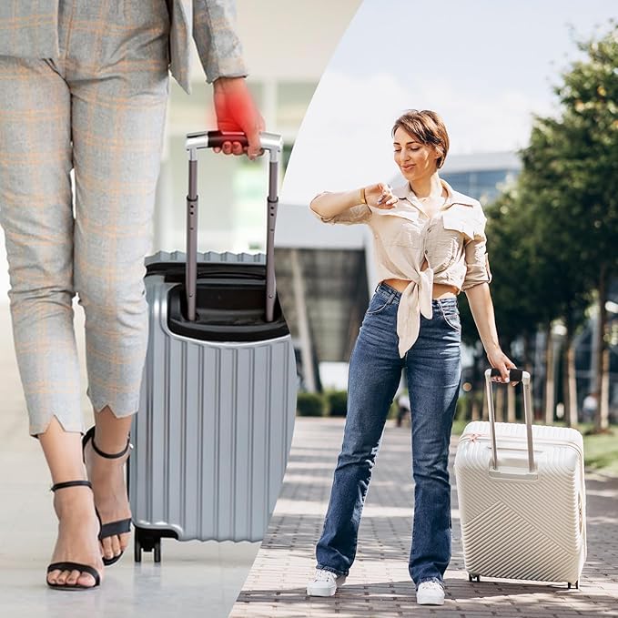 2 Pcs Luggage Handle Wraps Soft Suitcase Handle Wraps Luggage Identifiers Luggage Handle Covers Luggage Markers Luggage Handle Grips Wraps for Travel Suitcase Trolley Case