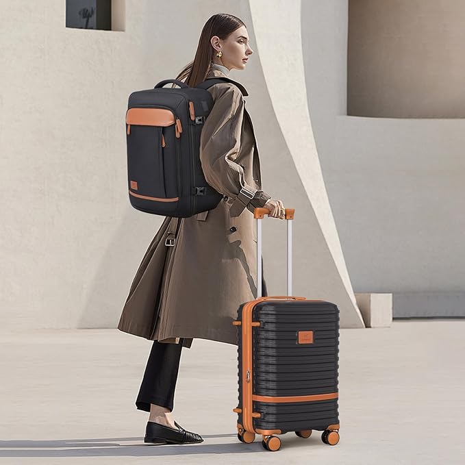 Joyway Expandable Luggage Sets 5 Piece, Lightweight Hard Shell Travel Suitcase Set with Spinner Wheels and TSA Lock