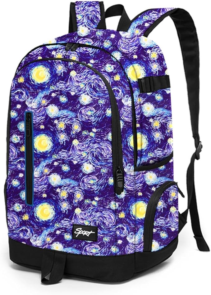 rickyh style School Backpack Travel Bag for Men & Women Lightweight College Back Pack with Laptop Compartmen