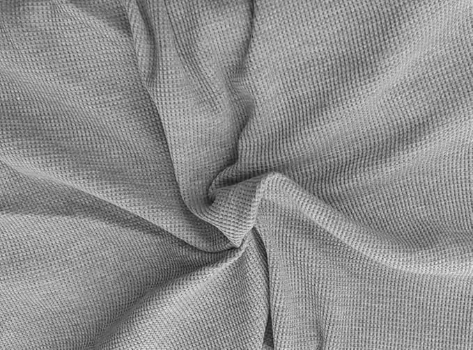 American Baby Company 100% Cotton Thermal Waffle Toddler Cot Blanket (36" x 48"), Soft, Breathable & Stretchy, Gray, for Boys and Girls, Versatile for Nap Time, Preschool and Travel