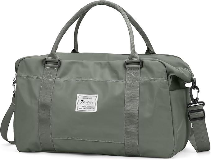 HYC00 Travel Duffel Bag,Carry-on Overnight Weekender Bags for Women,Sports Tote Gym Bag with Wet Pocket