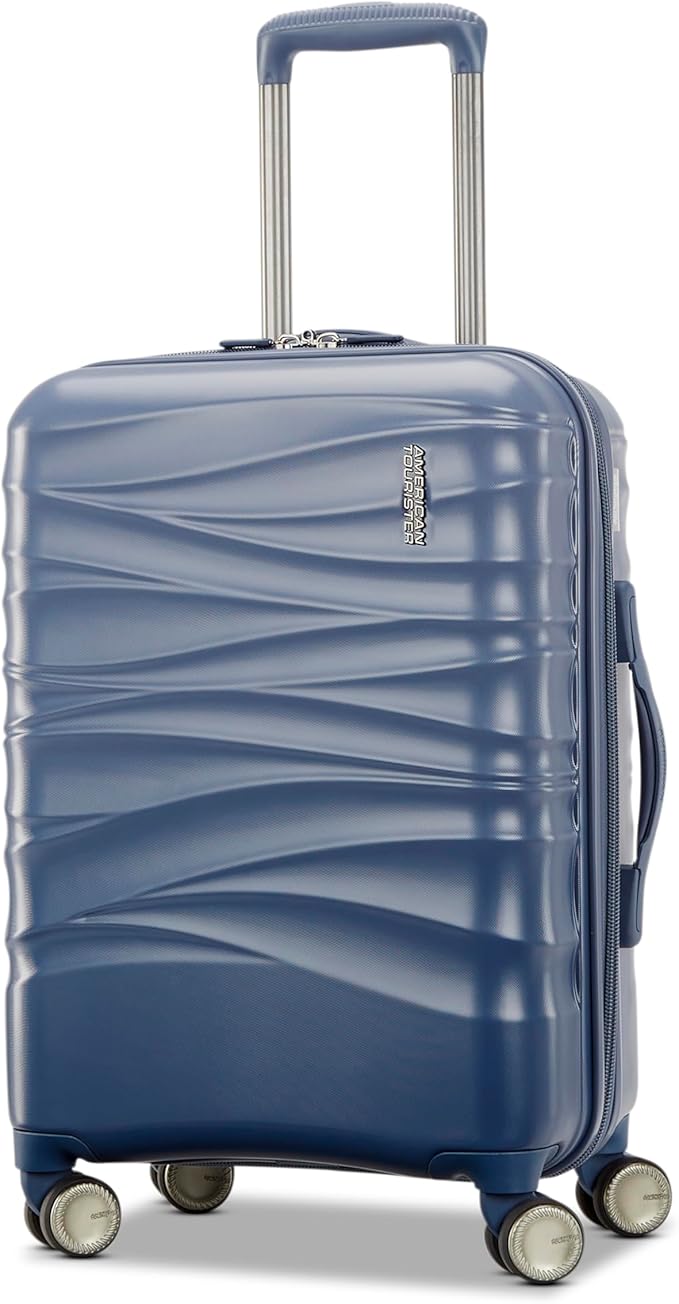 American Tourister Cascade Hardside Luggage with Spinner Wheels, 2PC SET 20/24, State Blue