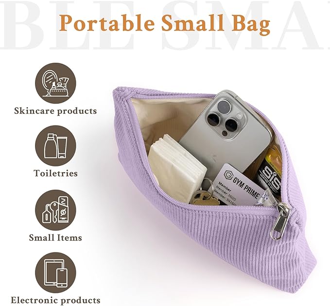 2PCS Cute Gym Bag for Girls, Corduroy Duffle Bag with Wet Pocket & Shoe Compartment and item bag, Duffle Bag for Travel, Sports, Fitness & Workout