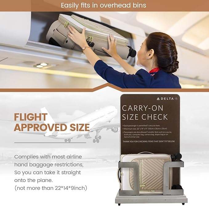 LOVEVOOK Carry On Luggage 22x14x9 Airline Approved,20 Inch Carry-on Suitcase for Women,Softside Suitcases with Wheels,Rolling Checked Luggage with TSA Lock,Lightweight Travel