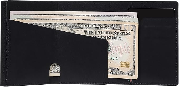 Conceal Plus Card Blocr Pop Up Wallet for Men - Slim Metal RFID Blocking Card Holder (4-6 Cards Ejector) - Minimalist Smart Front Pocket Wallet with Internal Cash + ID Storage