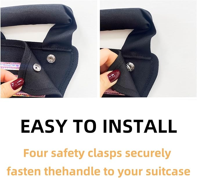 Convenient Luggage Handle Extender,for Handle Extension for Luggage and Carry On,Easy Installation, Suitable for All Travelers（Black）
