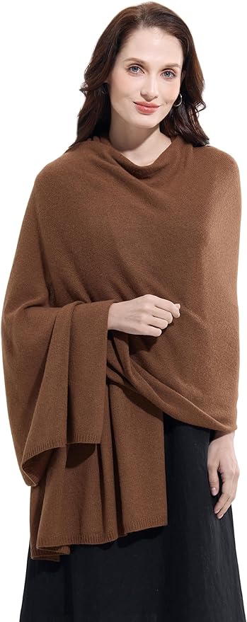 Soft Cashmere Blend Wrap Chic Scarf Stole for Women Wayfarer Travel Extra Large 87"x28"
