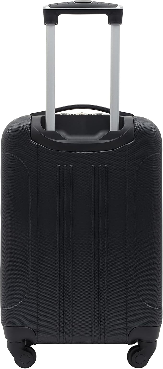 Travelers Club Cosmo Luggage, Black-20, 20-Inch
