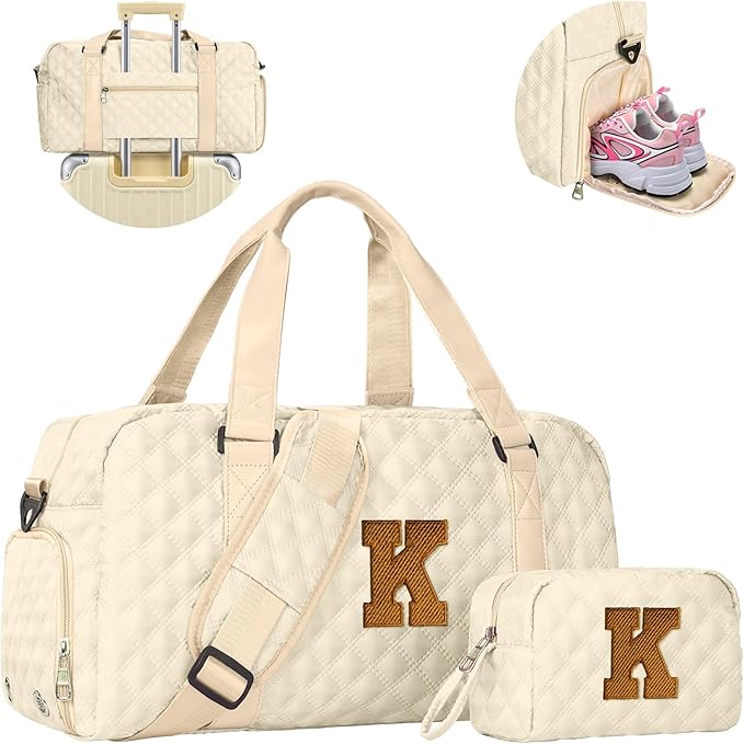 Easter Gifts, Birthday Gifts for Women Duffle Bag: Gym Bag Dance Cheer bag Sports for Girl, Gymnastics Bags with Shoe Compartment
