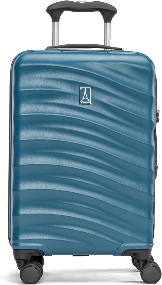 Travelpro Maxlite Air V2 Hardside Expandable Carry on Luggage, 8 Spinner Wheels, Lightweight Hard Shell Suitcase, TSA lock, Teal, Compact Carry On 19-Inch