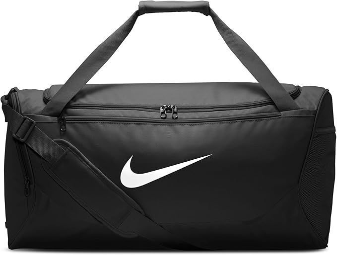Nike Brasilia Duffel (Medium), Black/Black/White, MISC