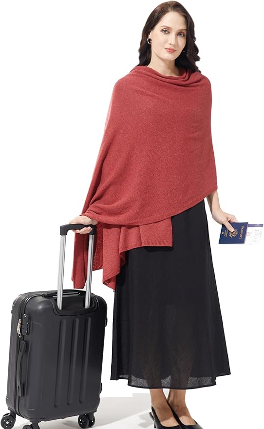 Soft Cashmere Blend Wrap Chic Scarf Stole for Women Wayfarer Travel Extra Large 87"x28"