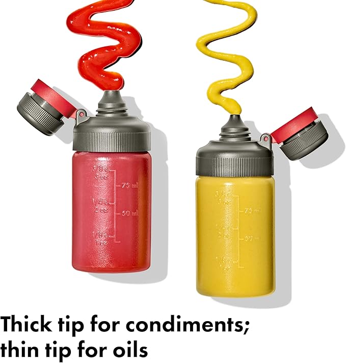 OXO Outdoor 7-Piece Spice Shaker & Squeeze Bottle Set | 7-Piece, Set
