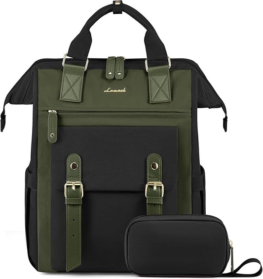LOVEVOOK Laptop Backpack for Women Work Teacher Bag Travel Backpack, Stylish College Backpack Purse, Business Computer Laptop Bag Nurse Bags, Casual Daypack, 17 Inch