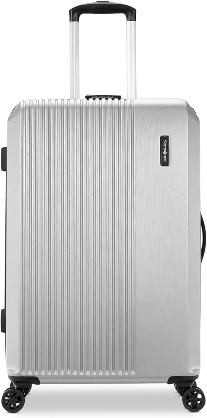 Samsonite Alliance SE Hardside Luggage with Spinner Wheels, Lightweight, MEDIUM SPINNER, SILVER