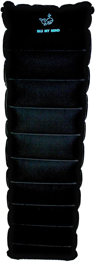 Travel Inflatable Body Pillow, The Original Full Size Travel Body Pillow 48 x 12 Inches with Drawstring Bag for Easy Packing.