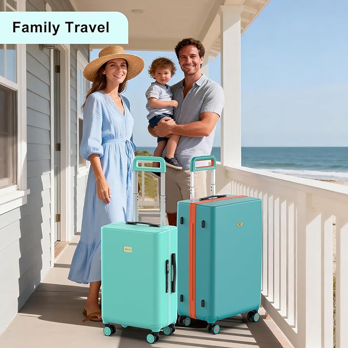 20 Inch Carry-on Luggage Zipperless for Women, Hardside Rolling Suitcase with Spinner Wheels & TSA Lock,PC Lightweight Carry on Luggage Airline Approved 22x14x9 Hard Shell