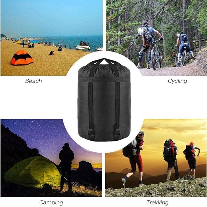 MOOCY Compression Stuff Sack, 12L/24L/45L Sleeping Bag Cover Sack Sleeping Bags Storage Stuff Sack Organizer - Great Sleeping Bags Clothes Camping Hiking Backpacking