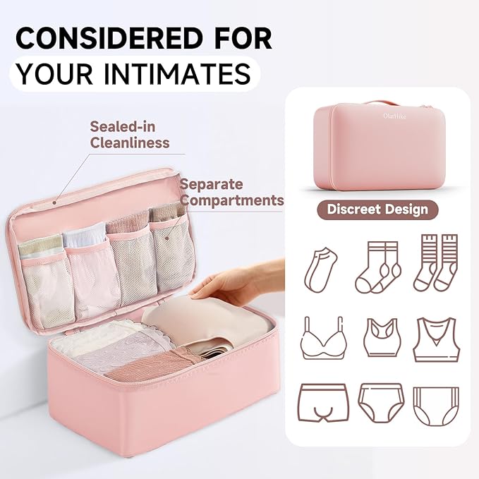 11 Set Packing Cubes for Travel, Gifts for Women Mom Kids, TSA Approved Bags for Makeup, Cosmetic, Toiletry, Suitcase Organizers for Checked Luggage, Cruise Essentials, Airplane Accessories, Pink