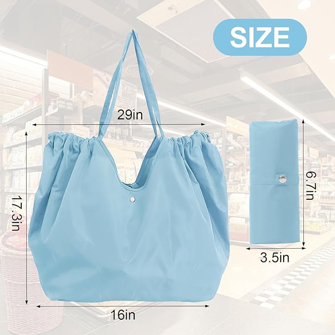 Reusable Grocery Bags,Reusable Shopping Bags,Folding Bags Totes,Stretchable and shrinkable shopping bag for Groceries