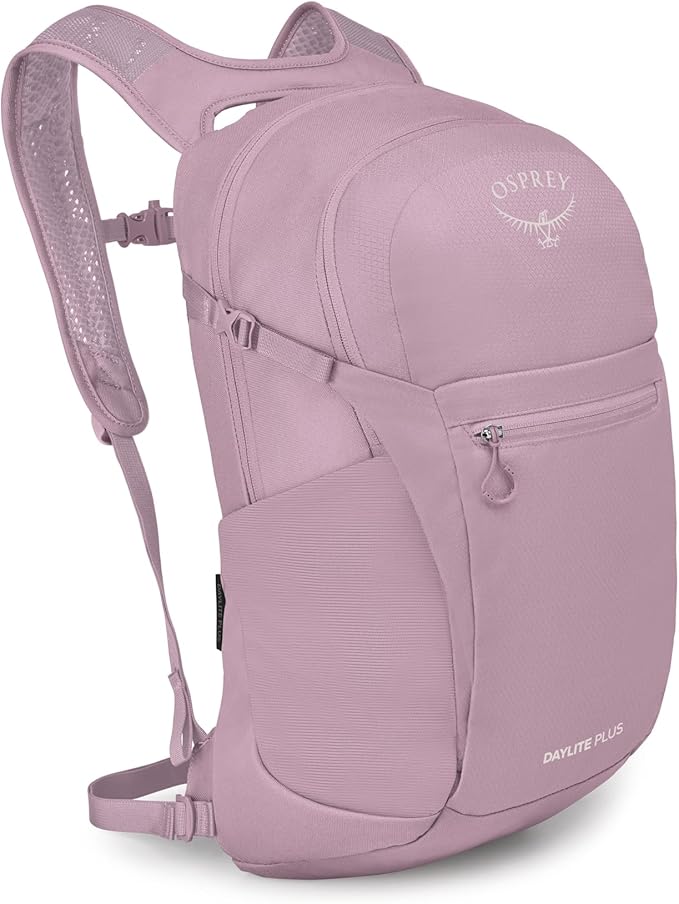 Osprey Daylite Plus Commuter Backpack - Everyday Pack with Laptop Sleeve, Bottle Pockets, and Extra Storage, Iris Pink