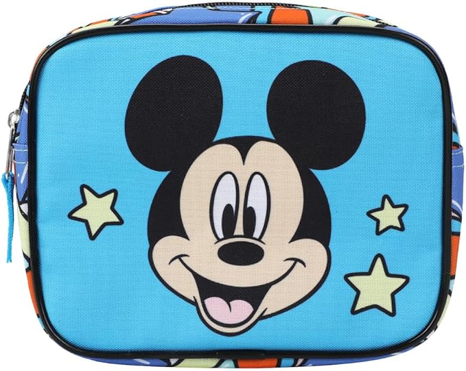 Bioworld Disney Mickey Mouse Polka Dots Youth 4-Piece Travel Set Carry on Luggage