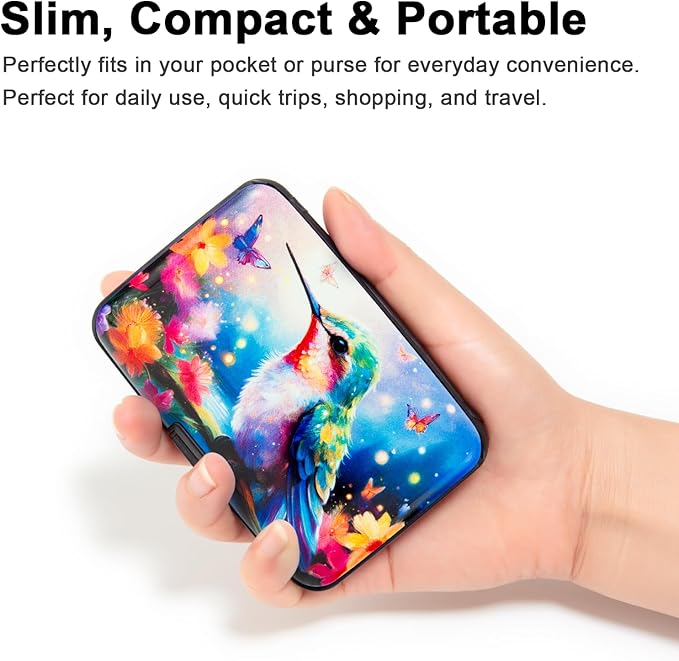 Credit Card Holder Small RFID Blocking Wallet Business Metal Slim Mini Aluminum Hard Case for Women Men