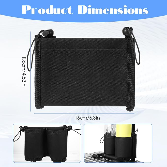 Luggage Travel Cup Holder Free Hand Drink Carrier Carry on Beverage Cup Holder Attachment Fits Roll on Suitcase Handles Business People, Travel Essentials