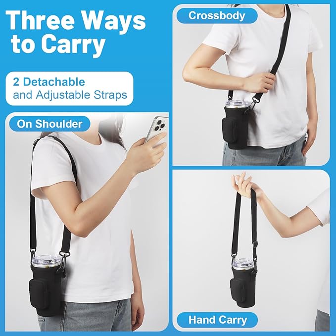 Royal Caribbean Cruise Essentials 2025 – 2‑Pack Neoprene Drink Sling + Cruise Card Holder, Hands‑Free Cup Holder for Royal Caribbean