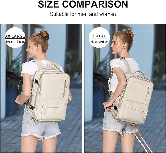 WONHOX Large Travel Backpack Carry on Flight Approved Laptop Work Business Backpack for Women Men Mochila de Viaje
