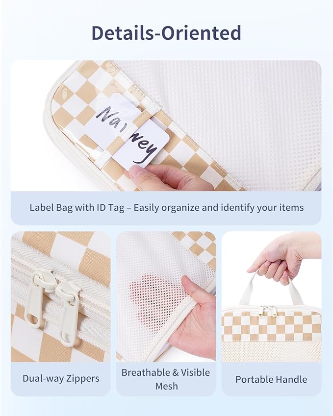 Narwey 6 Set/5 Set Compression Packing Cubes for Travel Kids Women Carry on, Packing Organizers Bag for Backpack Luggage Suitcase Duffle Bags