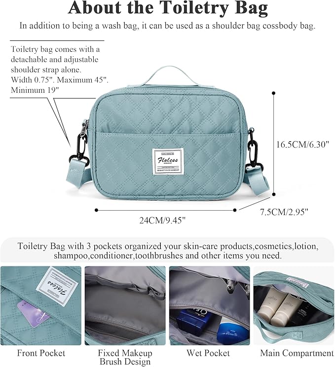 HYC00 Travel Duffel Bag,Carry-on Overnight Weekender Bags for Women,Sports Tote Gym Bag with Wet Pocket