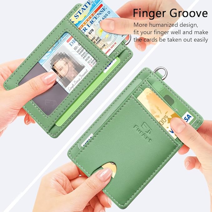 FurArt Slim Minimalist Wallet, Front Pocket Wallets, RFID Blocking, Credit Card Holder for Men