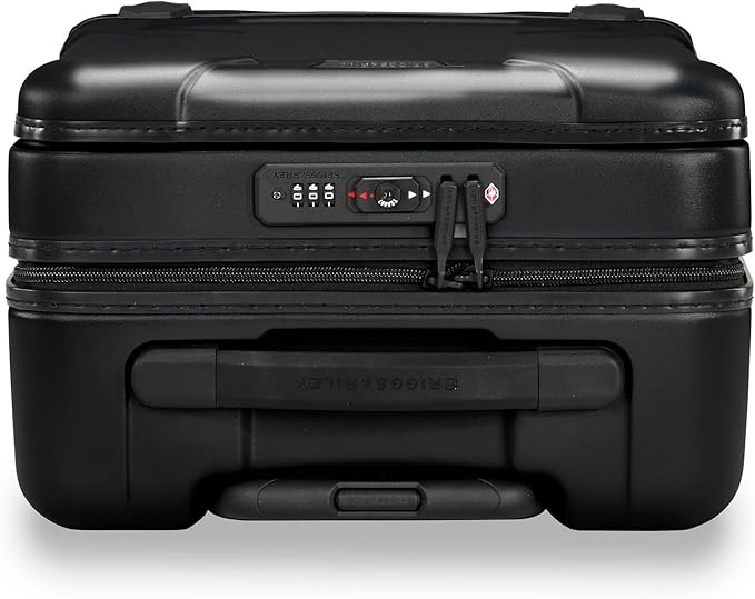 Briggs & Riley Domestic 22" Carry On Spinner - Luggage for Travel, Suitcases with Wheels, Hardside Rolling Bag for Men & Women, Self-Repairing Zipper - Torq Collection, Stealth Black