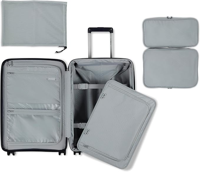 Samsonite Elevation Plus - Carry-On Hardside Luggage - Scratch Resistant Polypropylene Shell, RightHeight™ Adjustable Handle, Integrated AirTag Holder, TSA Lock, WetPak™ Compartment - Midnight Blue
