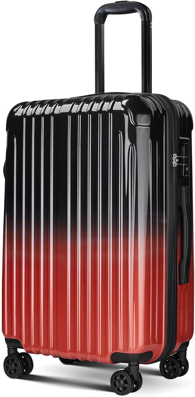 Carry on Luggage - Airline Approved Suitcases with Spinner Wheels, Built-In TSA Lock，Hard Shell Expandable Suitcases