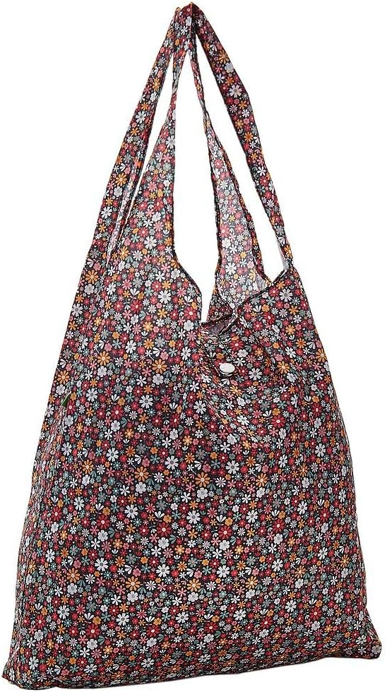ECO CHIC Foldable Reusable Grocery Bags - Lightweight, Recycled & Reusable Shopping Bag - Waterproof Packable Tote